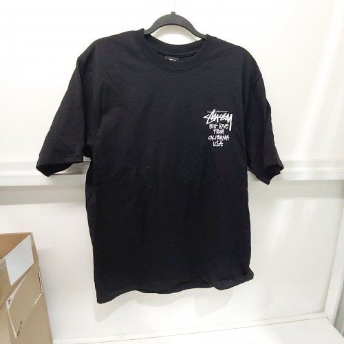 MEN'S STUSSY BIG LOVE GRAPHIC SHORT SLEEVE T-SHIRT - MEDIUM - BLACK image 2
