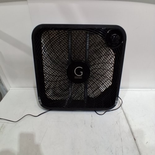 GENESIS BOX FAN 3 SPEED SETTINGS - 20'' - BLACK (MODEL: G20BOX-BLK) image 2