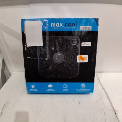 GENESIS BOX FAN 3 SPEED SETTINGS - 20'' - BLACK (MODEL: G20BOX-BLK) image 4