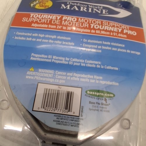 TOURNEY PRO ADJUSTABLE HEAD TRANSOM SAVER - 24" - 36" - ALUMINUM image 2