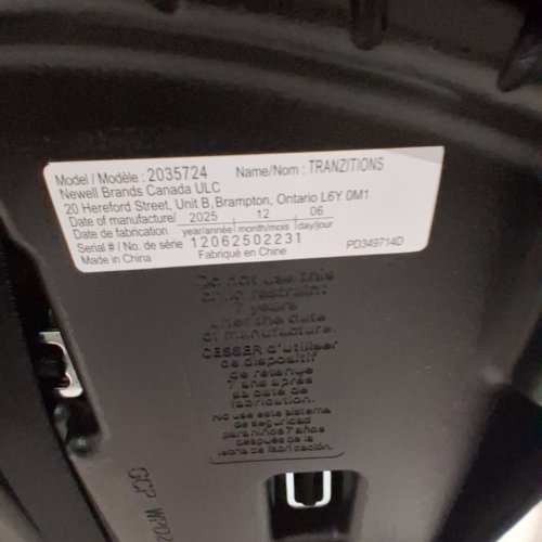 GRACO TRANZITIONS 3-IN-1 HARNESS BOOSTER SEAT - 22-100LBS - PROOF BLACK (MODEL: 2035724) image 3