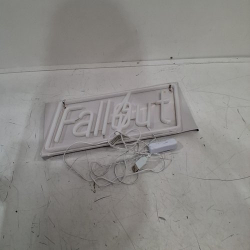 FALLOUT LOGO LED NEON WALL LIGHT 8" -CLEAR image 3