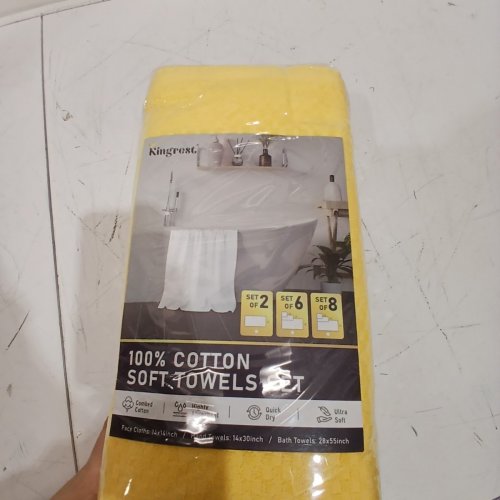 8PC KINGREST BATHTOWEL SET - YELLOW image 4
