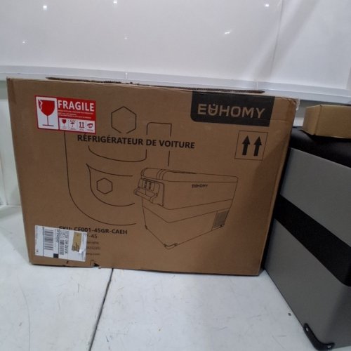 EUHOMY ELECTRIC COOLER CAR REFRIGERATOR WITH BLUETOOTH APP CONTROL - 12V/24V DC - 47QT - BLACK/GREY - (MODEL: CF-45)) image 5