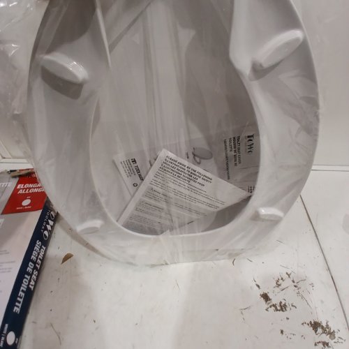 TOWO ELONGATED OPEN FRONT TOILET SEAT- 18.11" -WHITE (MODEL: 180498) image 3