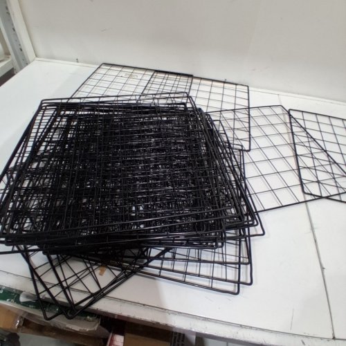 18PK DIY GRID PHOTO IRON WALL ART DISPLAY ORGANIZER - 12" EACH - BLACK image 4