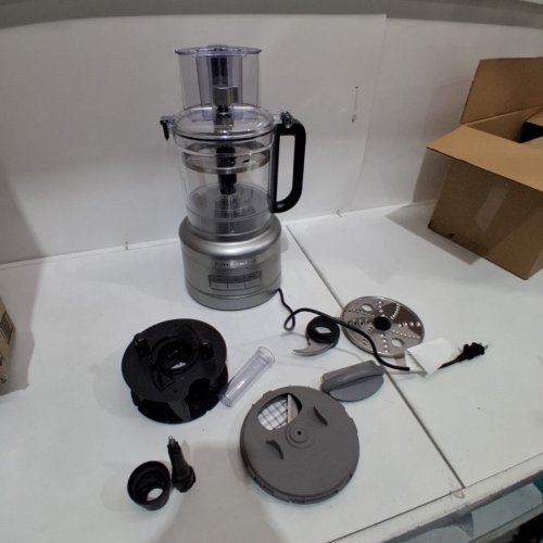 12PC KITCHENAID FOOD PROCESSOR WITH DICING KIT - 13 CUPS CAPACITY - SILVER (MODEL: KFP1319CU) image 4