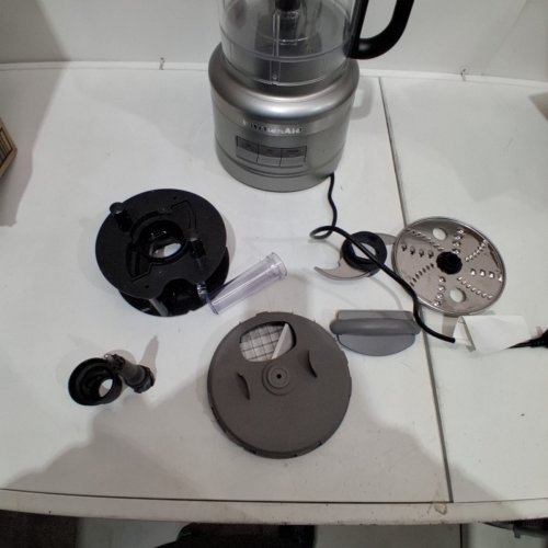12PC KITCHENAID FOOD PROCESSOR WITH DICING KIT - 13 CUPS CAPACITY - SILVER (MODEL: KFP1319CU) image 5