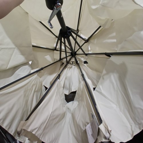 BEST CHOICE PRODUCTS 3-TIER OUTDOOR PATIO UMBRELLA WITH TILT ADJUSTMENT & CRANK - (BASE NOT INCLUDED) - 10FT - IVORY image 6