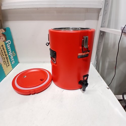 VEVOR STAINLESS STEEL INSULATED BEVERAGE DISPENSER - 4.5GAL - 12"L X 12"W X 17.5" - RED (MODEL: WNS-4) image 2