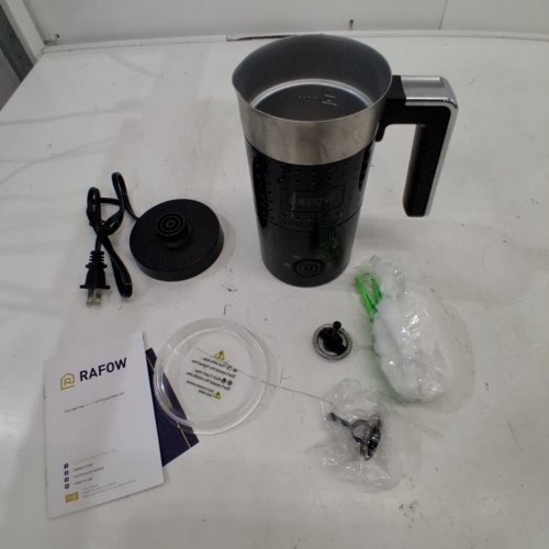 RAFOW 4-IN-1 ELECTRIC MILK FROTHER - 10OZ CAPACITY - BLACK (MODEL: N22-B) image 3