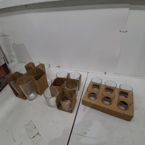 18PC HOME ESSENTIALS CLARITY GLASS DRINKWARE SET - 13 OZ / 17 OZ / 7 OZ - CLEAR image 4