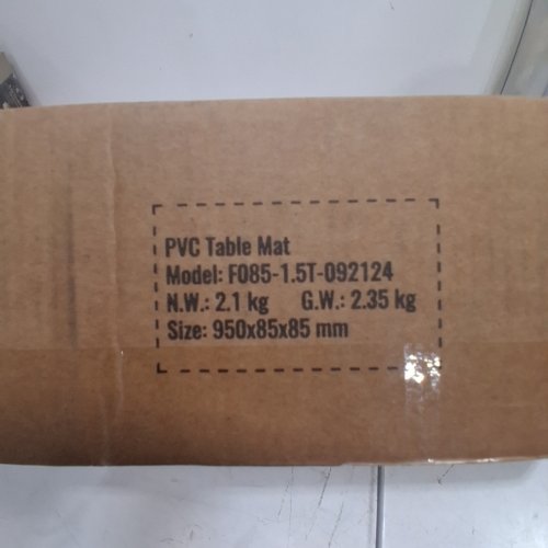 WATERPROOF PVC TABLE COVER WITH LACE MAT - 30"X60" - CLEAR (MODEL: F085-1.5T-092124) image 2