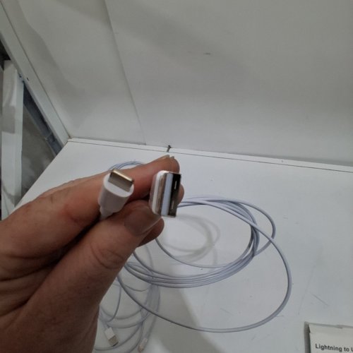 3PK USB A TO lightning CHARGER CABLES - 10FT EACH - WHITE image 3
