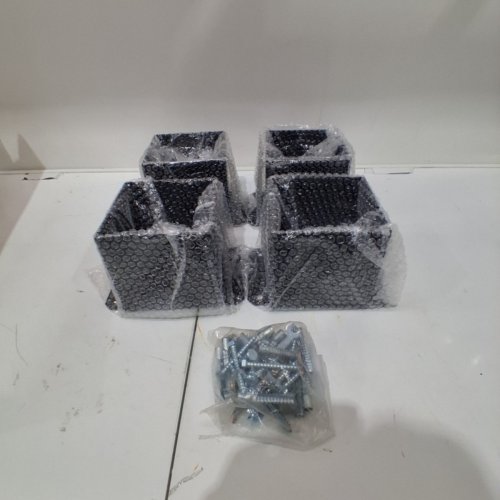 4PK metal anchor bracket for POST BASE - 6"x6" - BLACK (MODEL: QBLZ-6IN-4) image 2