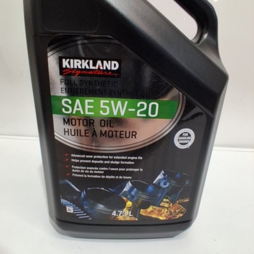 KIRKLAND FULL SYNTHETIC MOTOR OIL - SAE 5W-20 - 4.73L image 4