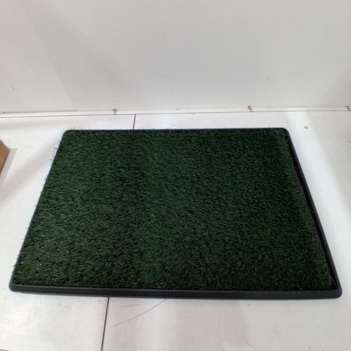 DOG TOILET TRAY WITH WASHABLE PEE PAD AND ARTIFICIAL GRASS - 29" X 20" - GREEN / BLACK - (MODEL: CW12E0812) image 2