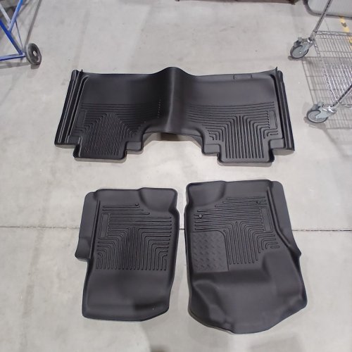 3PC HUSKY LINERS SMOOTH ARCING RIBS / RAISED HEEL PAD FLOOR LINERS FOR FORD 250 / SUPERCAB 350 (2017-2026) MODELS - BLACK (MODEL 94071) image 2