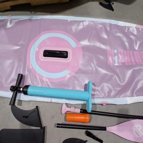 NIPHEAN INFLATABLE STAND UP PADDLE BOARD - ULTRA-LIGHT - 10FT - PINK LAVENDER BLUE (MODEL: NIPHEAN305) image 3