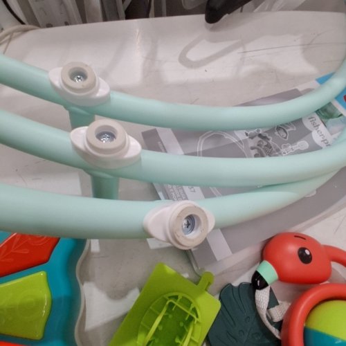 FISHER-PRICE JUMPEROO INTERACTIVE BOUNCER BABY ACTIVITY CENTER - JUMPING JUNGLE/MINT BLUE/GREEN (MODEL: HJC37-9564) image 4