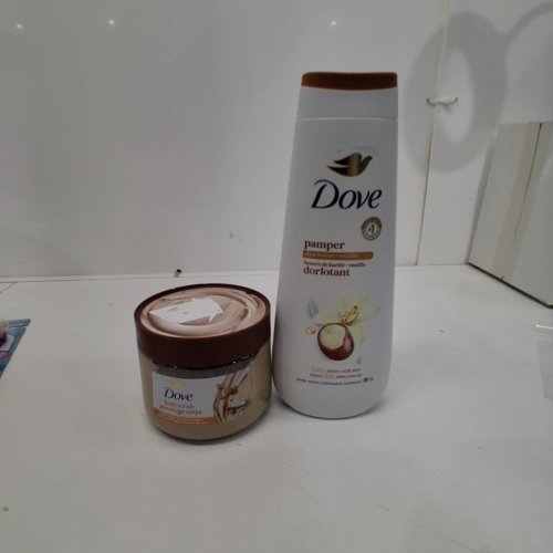 2PC DOVE BODY SCRUB AND BODY WASH SET- SHEA BUTTER/ BROWN SUGAR & COCONUT BUTTER- 591 ML/ 425G image 2