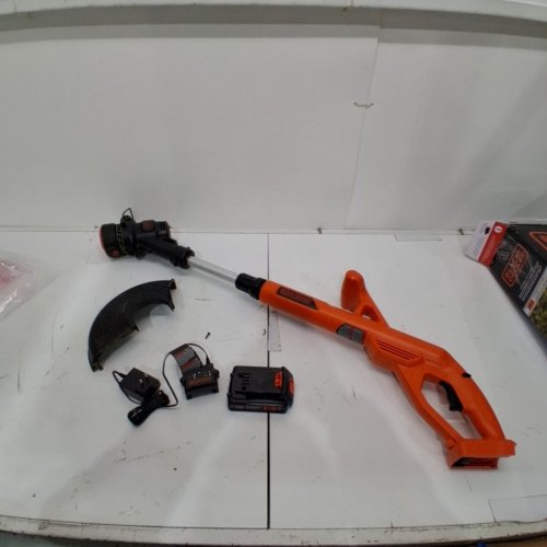 BLACK+DECKER STRING TRIMMER/EDGER - 10" - 20V - BLACK/ORANGE (MODEL: LST201) image 3