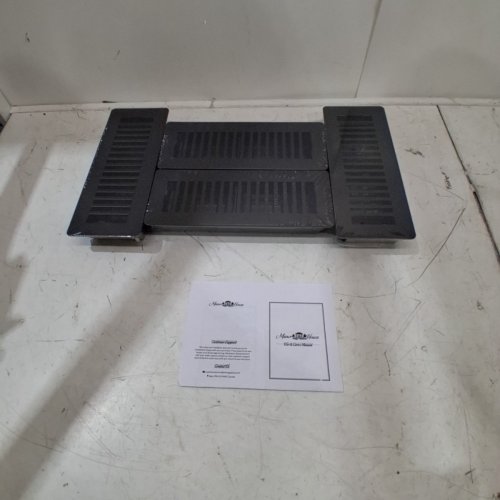4PK MANOR HOUSE STEEL FLOOR REGISTER - 11.5" X 4.5" - BLACK (ITEM: MH2031) image 2