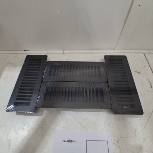 4PK MANOR HOUSE STEEL FLOOR REGISTER - 11.5" X 4.5" - BLACK (ITEM: MH2031) image 3