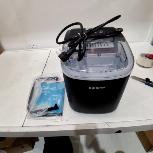 EUHOMY COUNTERTOP ICE MAKER - MAKES 26LBS/DAY - BLACK (MODEL: IM-06D) image 3