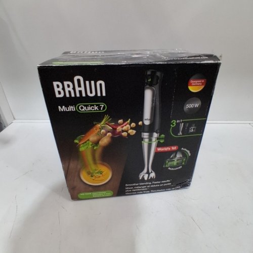 BRAUN 7-IN-1 MULTIQUICK7 MULTI-FUNCTIONAL HAND BLENDER SET WITH ACCESSORIES - BLACK (MODEL:HB701AN) image 6