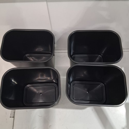 4PK ACRIMET WASTEBASKETS 12 LITER / 13QT - BLACK image 3
