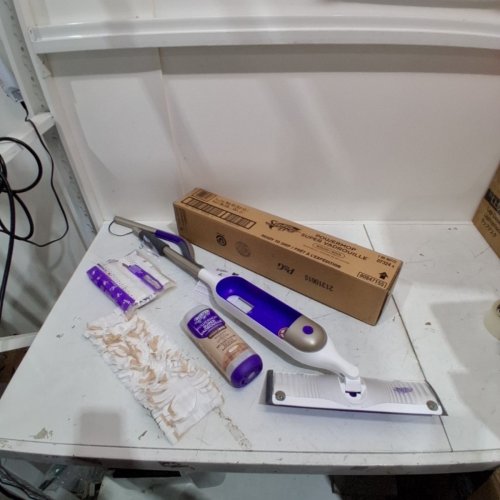 SWIFFER POWERMOP WOOD MOP KIT FOR WOOD FLOOR CLEANING - KIT INCLUDES POWERMOP, 2 MOPPING PAD REFILLS, 1 QUICKDRY FLOOR CLEANING SOLUTION image 3