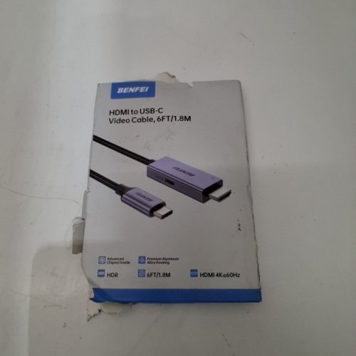 BENFEI USB-C TO HDMI CABLE - 8 K@60HZ, 6FT/1.8M - PURPLE / BLACK image 2