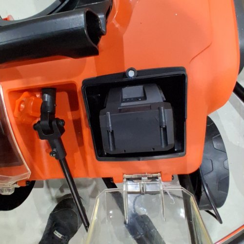 MAXLANDER 40V 20-INCH BRUSHLESS CORDLESS SNOW BLOWER WITH DUAL LED LIGHTS, 180° ROTATING CHUTE, ELECTRIC SNOW BLOWER BATTERY POWERED（2 X 4.0AH BATTERIES AND CHARGER INCLUDED) - 40V - 20" - ORANGE/BLACK - (MODEL: ASYSN0150040) image 2
