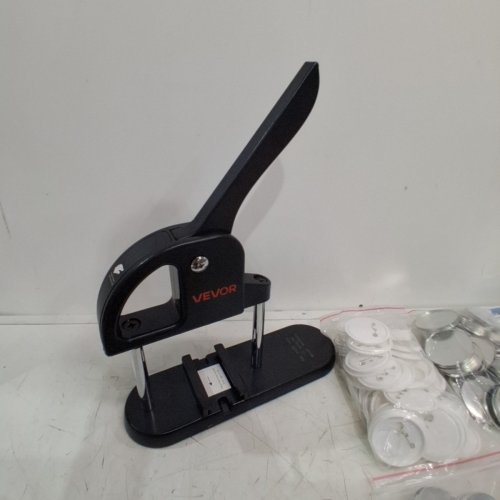 300PC 3-IN-1 BUTTON BADGE PUNCH PRESS MACHINE KIT WITH CIRCLE CUTTERS AND PANDA BOOK - 1"/1.25"/2.28" (25MM/32MM/58MM) - BLACK (MODEL: JMB-X3) image 4