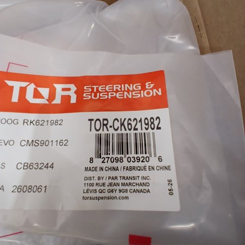 2PC TOR FRONT LOWER SUSPENSION CONTROL ARM BALL JOINT ASSEMBLY FOR KIA RIO 2012-2017 (MODEL: TOR-CK621982) image 3