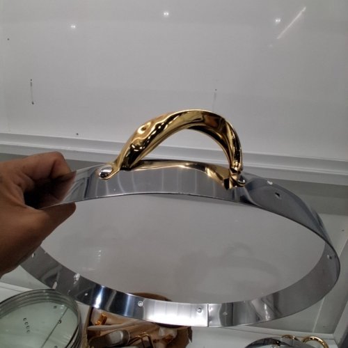 4PK VEVOR ROUND CHAFING DISH BUFFET SET FULL-SIZE PAN - STAINLESS STEEL ( MODEL: HZ-831 ) image 6