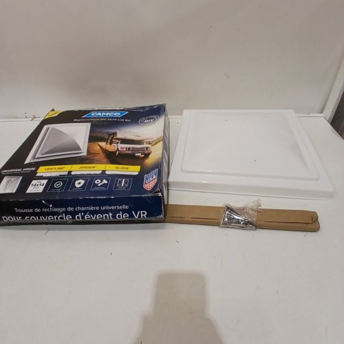 CAMCO RV ROOF VENT KIT - FITS 1.25 TO 2.25" THICK ROOF - TRANSLUCENT WHITE LID (MODEL: 40480) image 2
