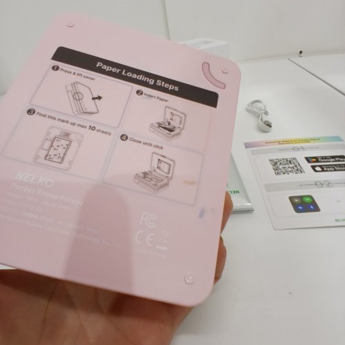 NELKO POABLE POCKET PHOTO PRINTER - PINK (MODEL: PP01) image 5