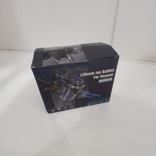 EGR PROFESSIONAL BATTERY 7000MAH BATTERY REPLACEMENT WITH FILTER AND FILTER ATTACHMENTS - COMPATIBLE WITH DYSON V8 ANIMAL/ V8 ABSOLUTE/ V8 MOTORHEAD/ V8 FLUFFY AND SV10 VACUUM CLEANERS - GREY/PURPLE image 3