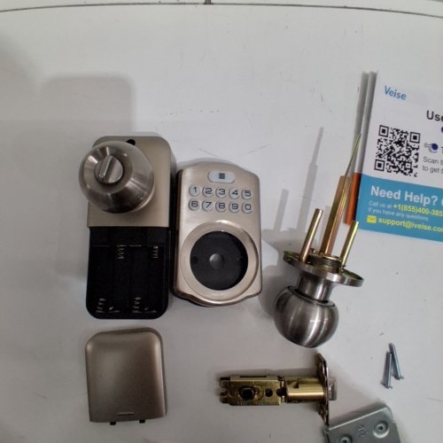 VEISE KEYLESS ENTRY KEYPAD DOOR KNOB LOCK - SATIN NICKEL (MODEL: KS03) image 5