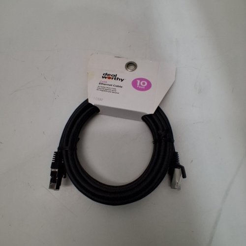 DEALWORTHY CAT8 ETHERNET CABLE - 10FT - BLACK image 2