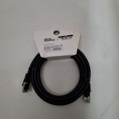 DEALWORTHY CAT8 ETHERNET CABLE - 10FT - BLACK image 3