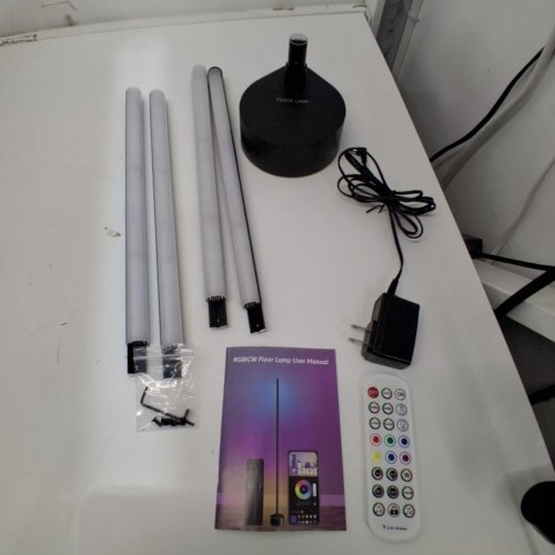 MIORTIOR LED CORNER FLOOR LAMP WITH REMOTE CONTROL - CORNER LAMP WITH ALEXA COMPATIBILITY AND WIFI APP CONTROL - BLACK (MODEL: AI-0320) image 4