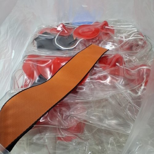 2PC VEVOR INFLATABLE BUMPER BALLS - 4FT - RED/BLUE - (MODEL: ‎HCPPQ-002) image 3