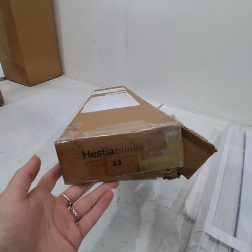 HESTIA NO DRILL CORDLESS BLACKOUT ROLLER SHADES- 23" X 36" - WHITE image 2