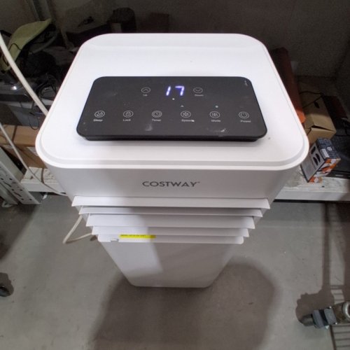 COSTWAY 3-IN-1 PORTABLE AIR CONDITIONER FAN AND DEHUMIDIFIER WITH LED DISPLAY AND REMOTE - 10000BTU - WHITE - (MODEL: FP10268US-WH) image 4