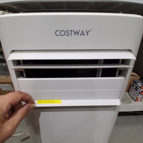 COSTWAY 3-IN-1 PORTABLE AIR CONDITIONER FAN AND DEHUMIDIFIER WITH LED DISPLAY AND REMOTE - 10000BTU - WHITE - (MODEL: FP10268US-WH) image 5