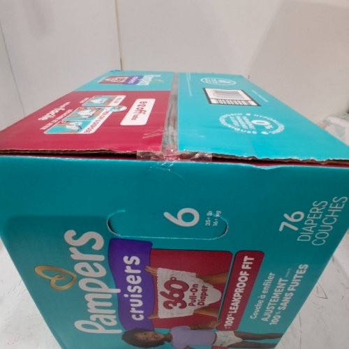 76PK PAMPERS CRUISERS 360° 100% LEAKPROOF GAP-FREE FIT DIAPERS - SIZE 6 image 3