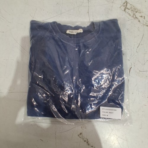 WOMEN'S DOUBLE ZERO CROPPED PULL OVER SWEATER - MEDIUM - NAVY BLUE (STYLE : DZ26C968) image 2